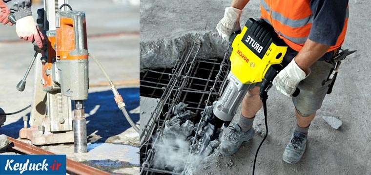 سوراخکاری بتن با دستگاه کرگیری در تهران