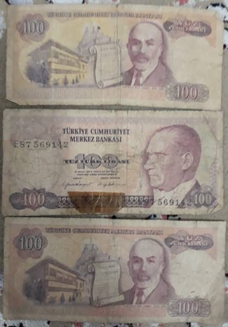 Old banknotes various countries