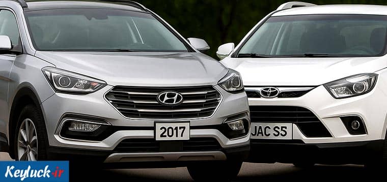 مقایسه سانتافه ۲۰۱۷ و جک S5؛ هزینه نگهداری، امکانات و حس لاکچری