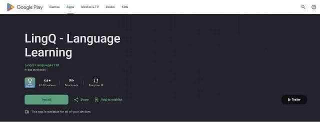 lingQ اپلیکیشن آموزش زبان روسی